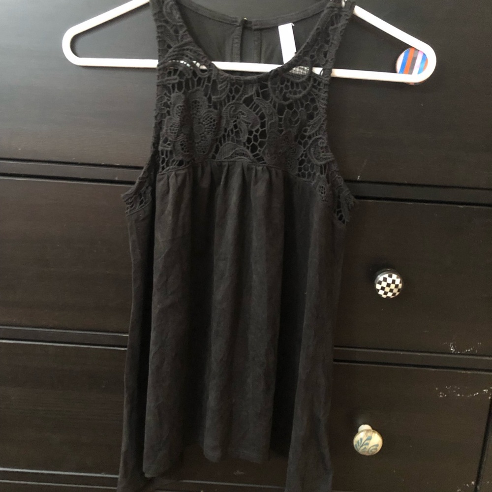 Elegant Black Lace Women's Top